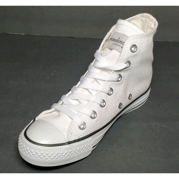 PRIMADONNA COLLECTION Wmns white canvas /studs SNEAKERS Sz EURO 37 converse like - Picture 8 of 12
